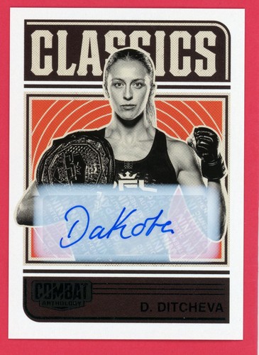 Dakota Ditcheva #20 2025 Panini PFL Combat Anthology Classics Signature card