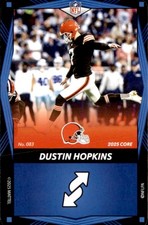 2025 Uno Elite Core - Blue Dustin Hopkins Browns #083