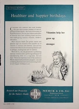 Original 1951 Vintage Print Ad: Ft. Merck & Co. Inc-Research & Production Health