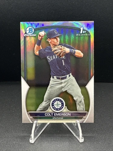 2023 Bowman Draft Chrome Refractor Colt Emerson #BDC-42 (Centered And Clean)
