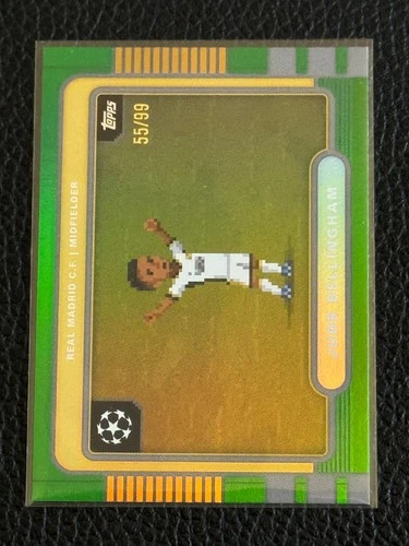 2025-26 Topps UEFA Club Competitions 8Bit Shots 8B-3 Jude Bellingham Green /99