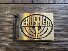 VTG Rare Souvenir From Jerusalem Belt Buckle Brass