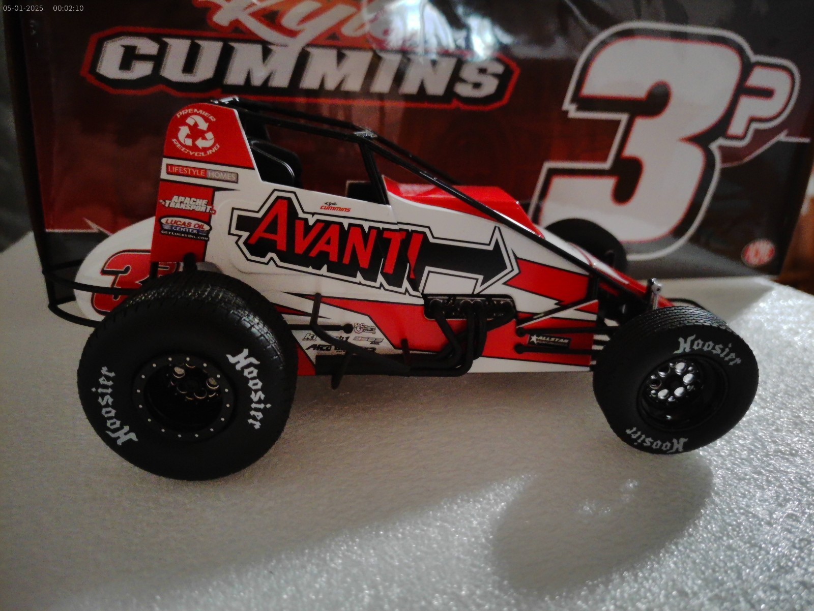 2025 KYLE CUMMINS 3P AVANTI USAC CHAMPION 1:18 ACME SPRINT CAR A189902 GMP R&R