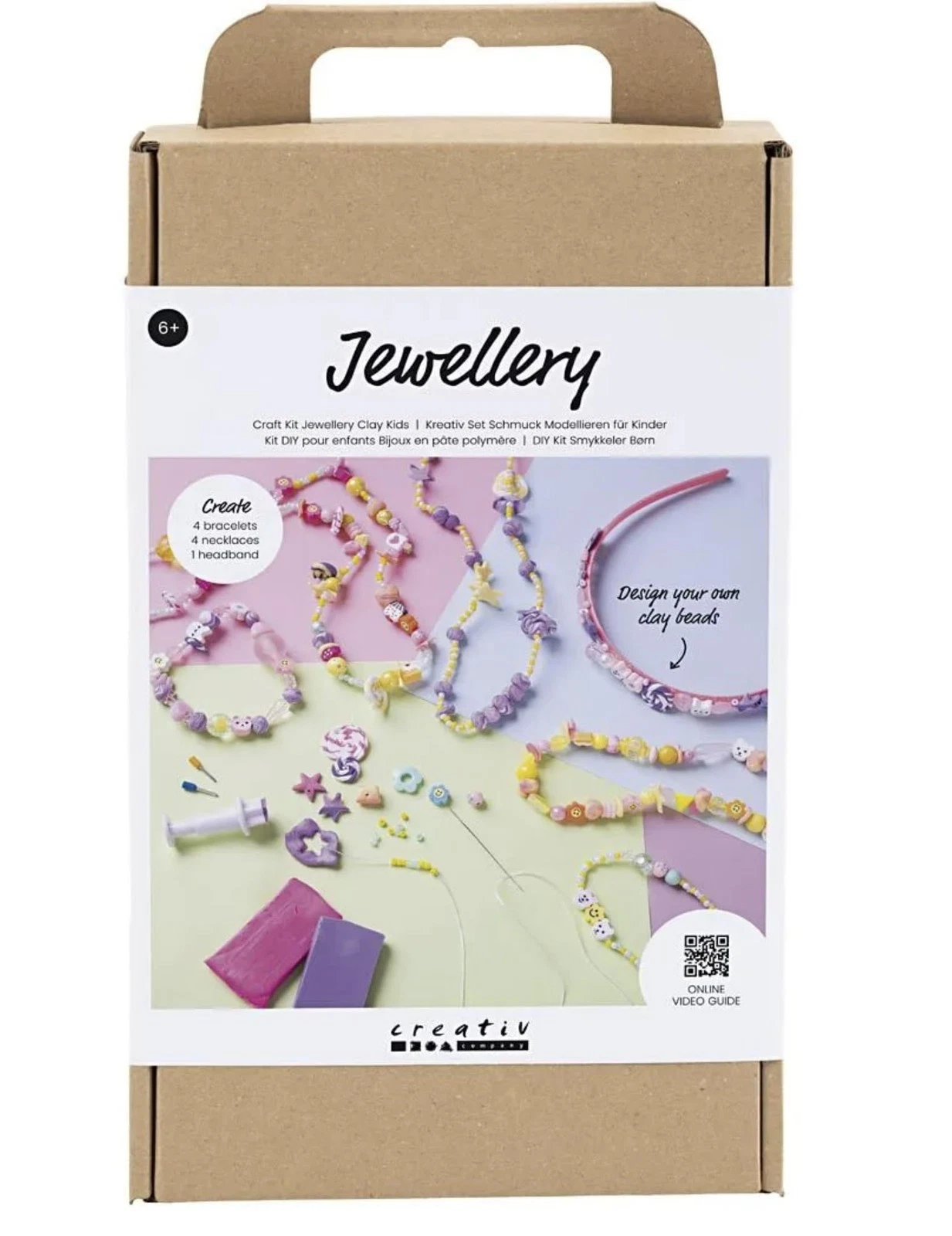 Sieradenset voor kinderen, maak je sieraden van polymeerklei