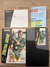 Metal Gear Original Nintendo Game CIB W/ Map & Manual NES