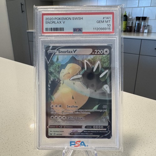 Snorlax V graded PSA 10 for sale on eBay