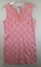 Talbots Petites PS Pink Floral Sleeveless Cotton Mini Dress NWT