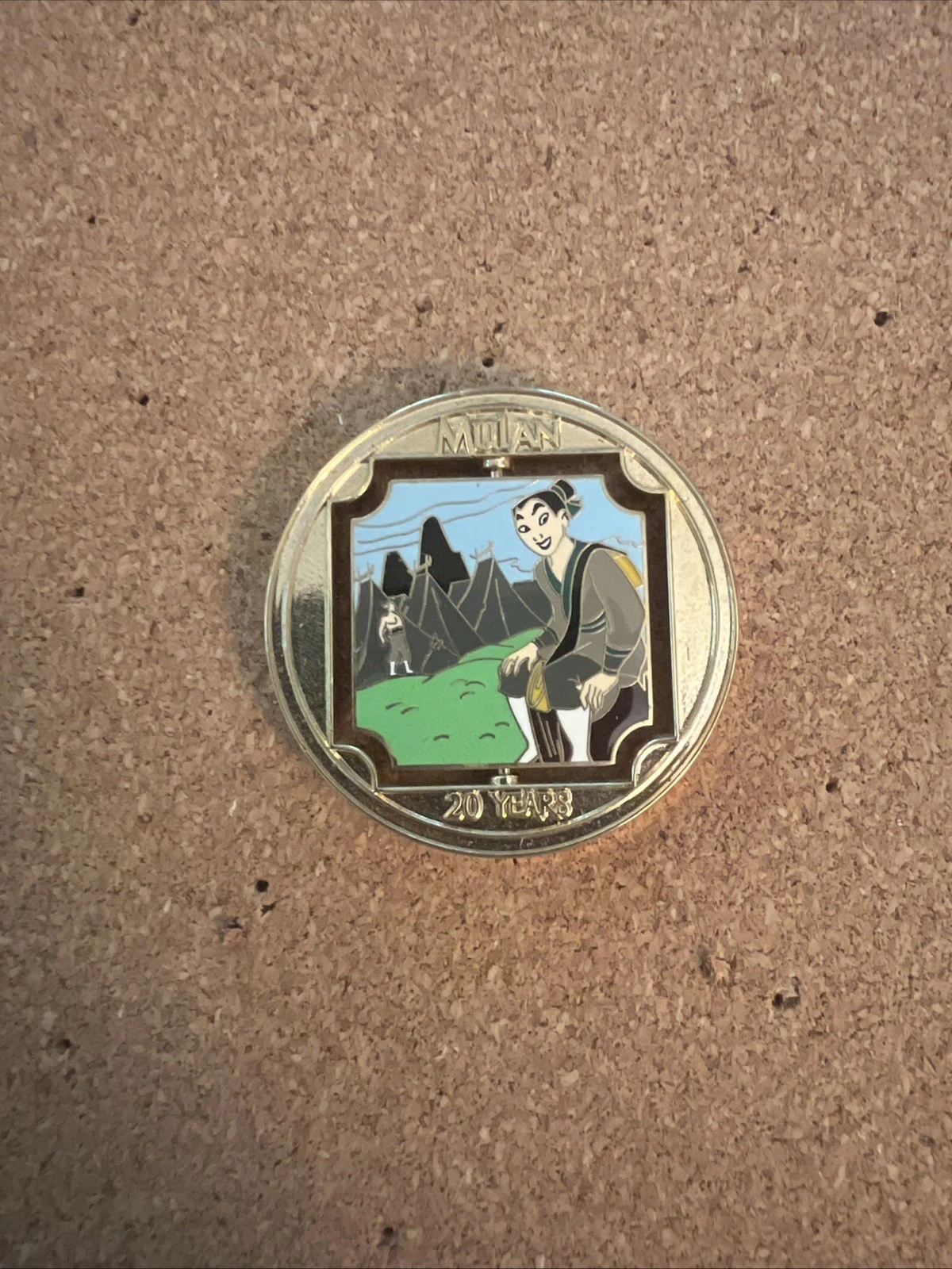 Disney Pin - Mulan 20th - Spinner LE 2000