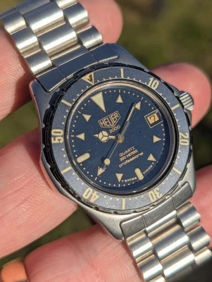 Heuer (Pre-Tag) 34mm Midsize 2000 Series Blue Moon Dust Dial Watch Ref: 972.613 - Image 1 of 4