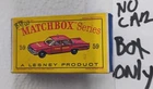 Matchbox Originals Moko Lesney  No 59  Box Only Empty Box
