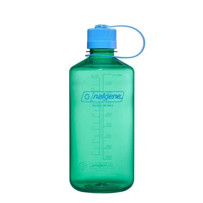 Nalgene Water Bottle 32 fl oz Narrow Mouth - Pastel Green, Recycled Plastic