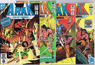 ARAK SON OF THUNDER # 2, 3, 5, 7 US Comics Konvolut 1981