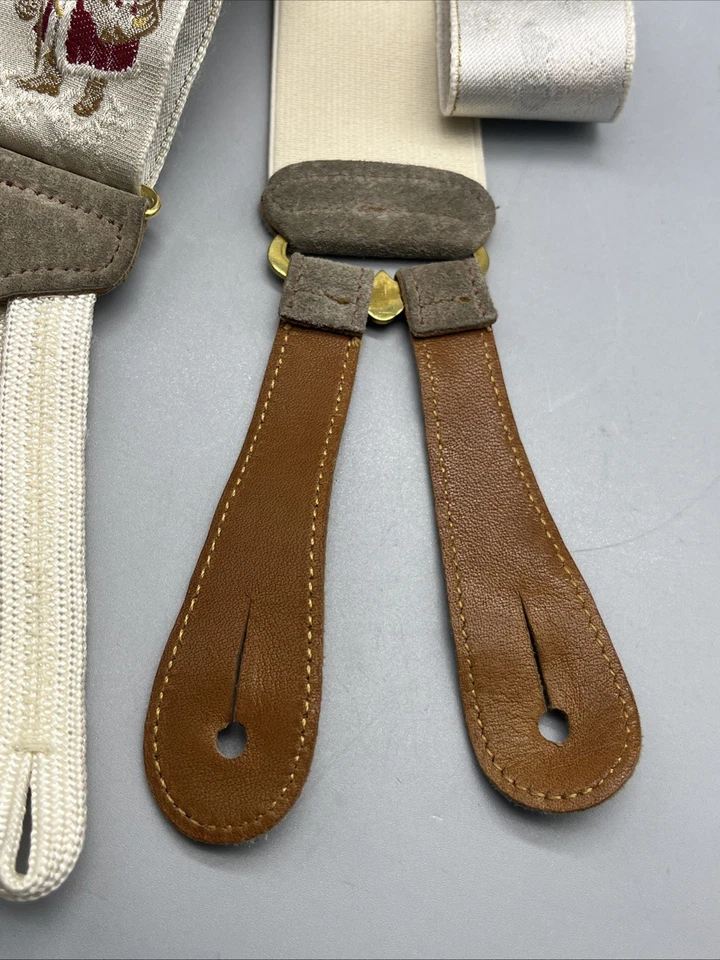 TRAFALGAR Papá Noel Tirantes Tirantes Edición Limitada Árbol de Navidad Seda Gamuza Foto 4 de 4