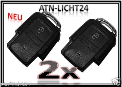 For VW Golf Sharan T5 radio buttons key flip key remote control 2xA36