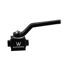 Full Aluminum Brake Line Lock Shut Off Valve 1/8" NPT Billet Front or Rear Black