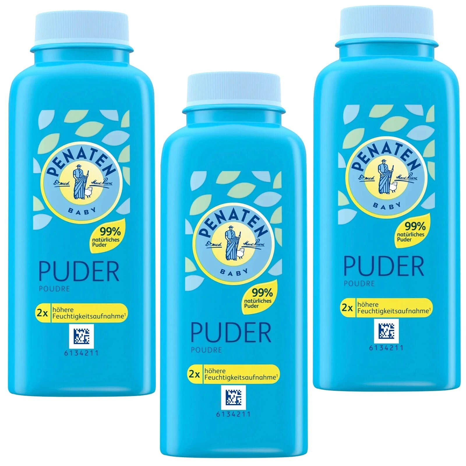 3X 100G Penaten Baby Powder Skin Care For Baby Skin Dermatologically Tested