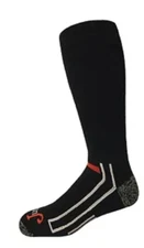 Justin Full-Cushion Work Boot Socks, Black, XL(men's shoe 12-16), 6 pairs