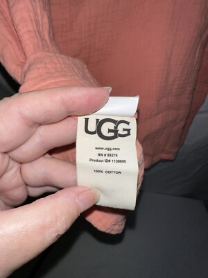 NWT UGG Women's CINTHIA Tank Cropped Cotton Gauze Medium EHN
