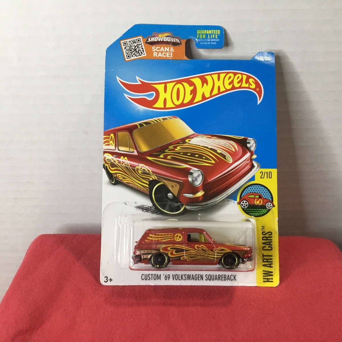 2016 Hot Wheels #192 HW Art Cars 2/10 CUSTOM '69 VOLKSWAGEN 2016 Hot Wheels #192 HW Art Cars 2/10 CUSTOM '69 VOLKSWAGEN