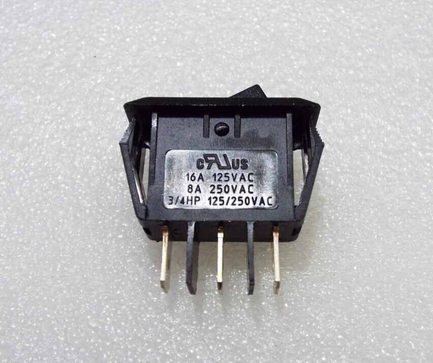 INTERRUPTOR BASCULANTE DE ENCENDIDO/APAGADO/ENCENDIDO SPDT 3 POSICIONES MANTENIDO ALTO/BAJO AVANCE/REVERSO Foto 3 de 4