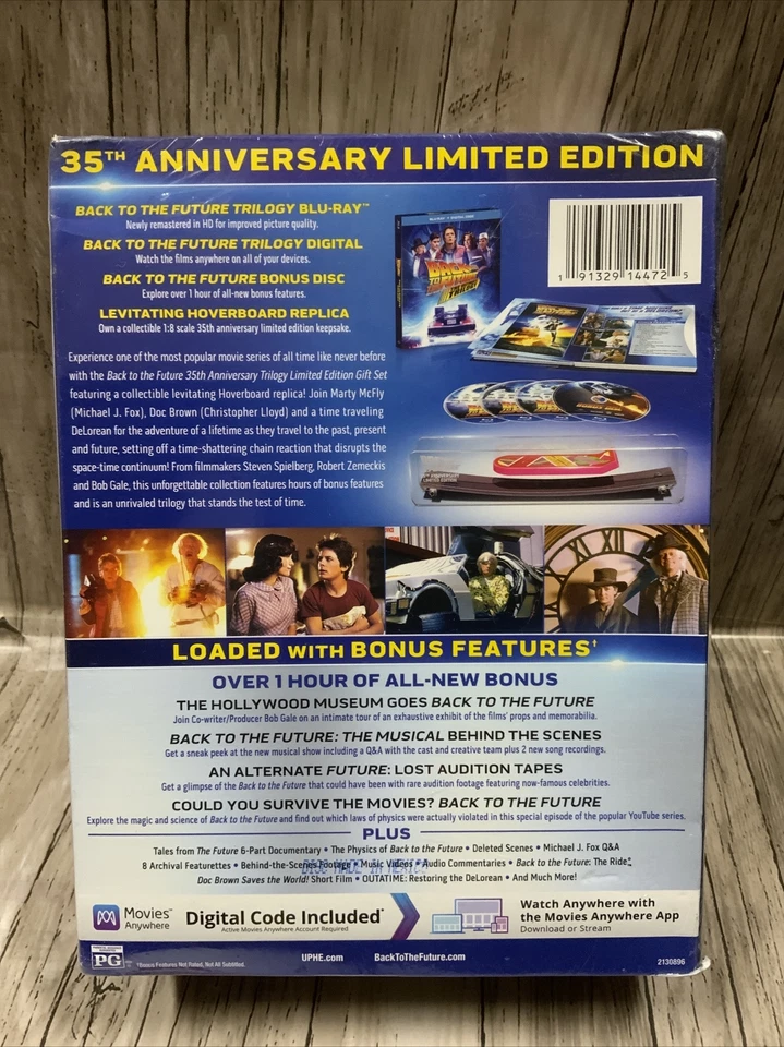 🕰️ Back To The Future 35th Anniversary Trilogy Edition Exclusive Hoverboard🆕👇 - Image 2 of 4
