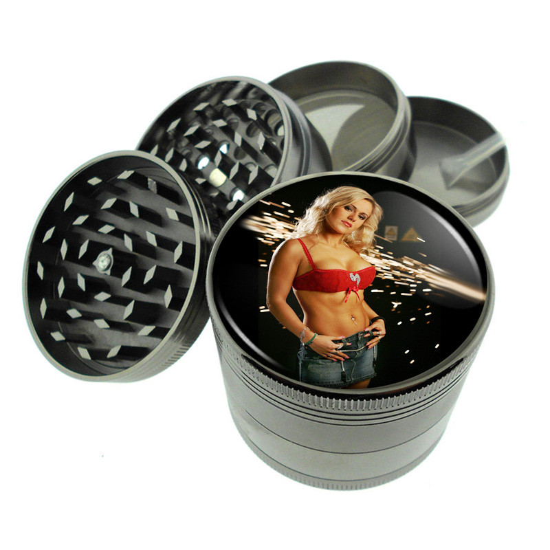 Polish Pin Up Girls D1 Titanium Grinder 4 Piece Magnetic Hand Mueller 