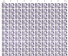 US Stamp Scott #1281, 3c, Francis Parkman, 1965, Full Sheet of 100, OG, MNH