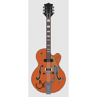 Gretsch Gitarre Kreuzstich Design (Kit oder Tabelle)