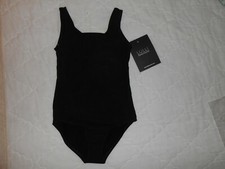 Lulli Basic Leotard, Size 8, Black, LUB203c, Ballet Leotard, Dancewear, child