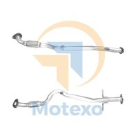 BM Catalysts BM50602 Auspuffrohr Front Silber Matt, Rund, 105 Cm
