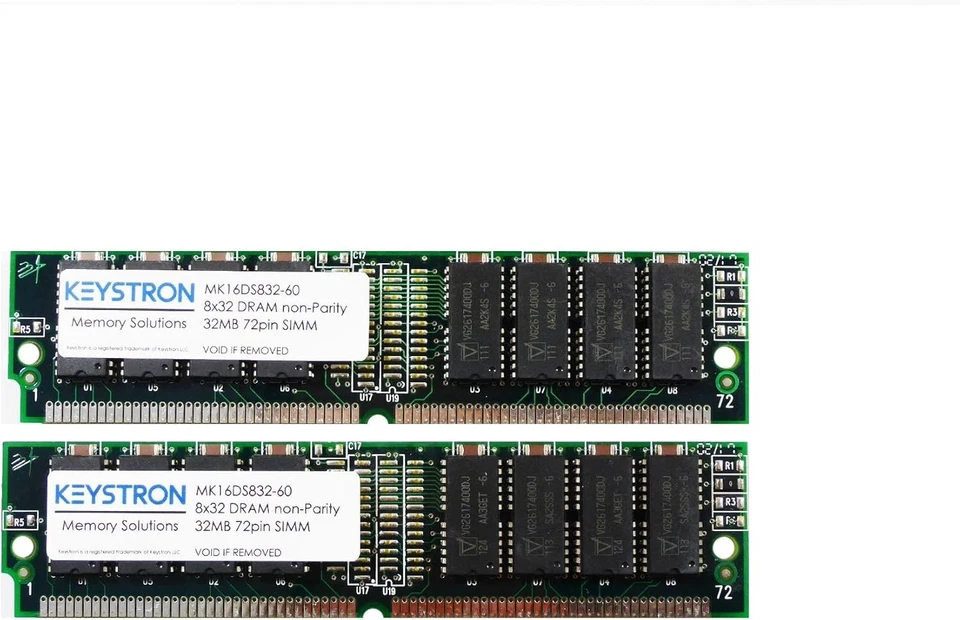 KEYSTRON 64MB (2x32MB) MEMORY SIMMRAM FOR KORG TRITON LE, TR88, PRO, PROX CLASSIC SAMPLER