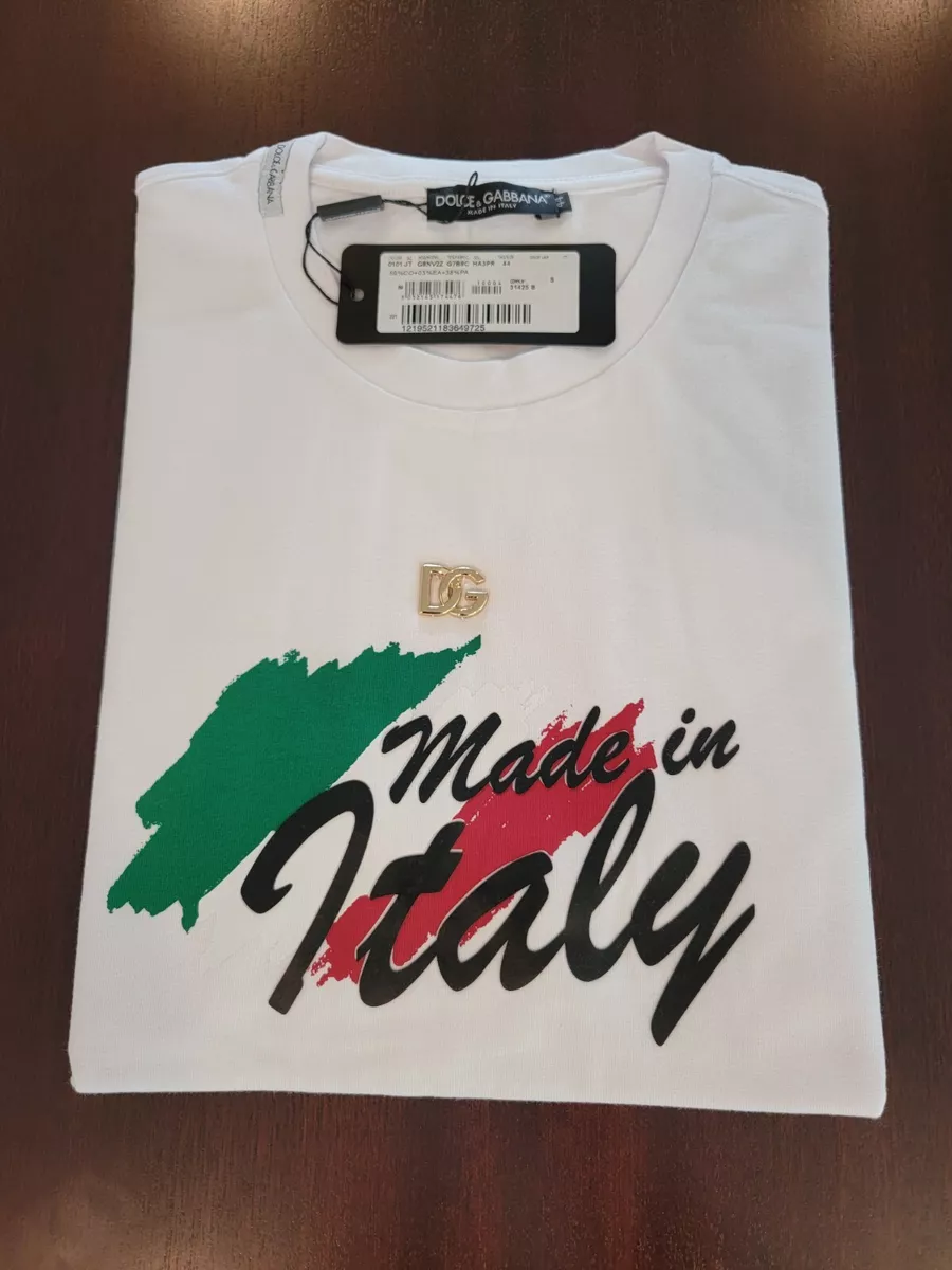 dolce & gabbana Jersey T-shirt with Made in Italy print