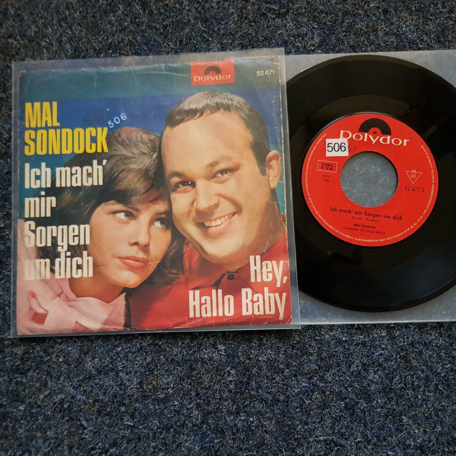 7"" Single Vinyl Mal Sondock - Ich mach' mir Sorgen um dich