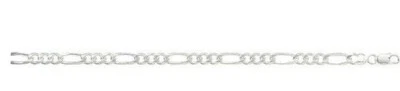 Sterlingsilber Figaro Kette Massiv Britische Herstellung Voll Gekennzeichnet Neu - Bild 1 von 3