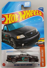 2025 Hot Wheels Black 99 Ford F-150 Svt Lightning Hw Hot Trucks 94