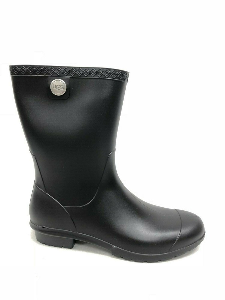 UGG Australia Sienna Matte Women's Boots Rain Rubber Boots Black 1100510