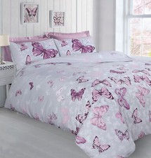 Butterfly Glaze Duvet Quilt Cover Bedding Set w/ Pillowcases Curtains All Sizes