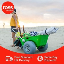 Wheeleez Carrello da Spiaggia Verde Ideale per Giardino Campeggio Agricoltura e Scuderie UK