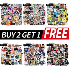 50 Pcs Stickers Skateboard Vinyl Laptop Luggage Decals Dope Sticker Kids Random