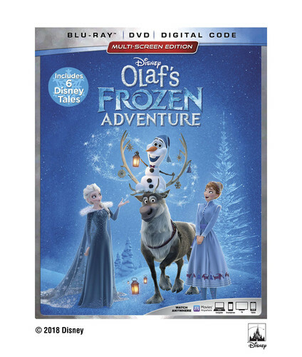 Olaf's Frozen Adventure Plus 6 Disney Tales (Blu-ray) w/Slipcover