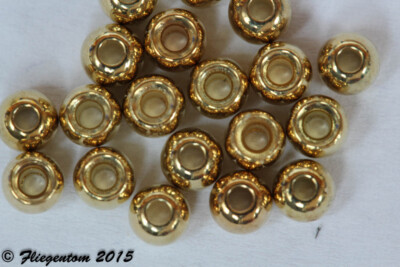 Tungstenperlen Goldfarben 20 Stück