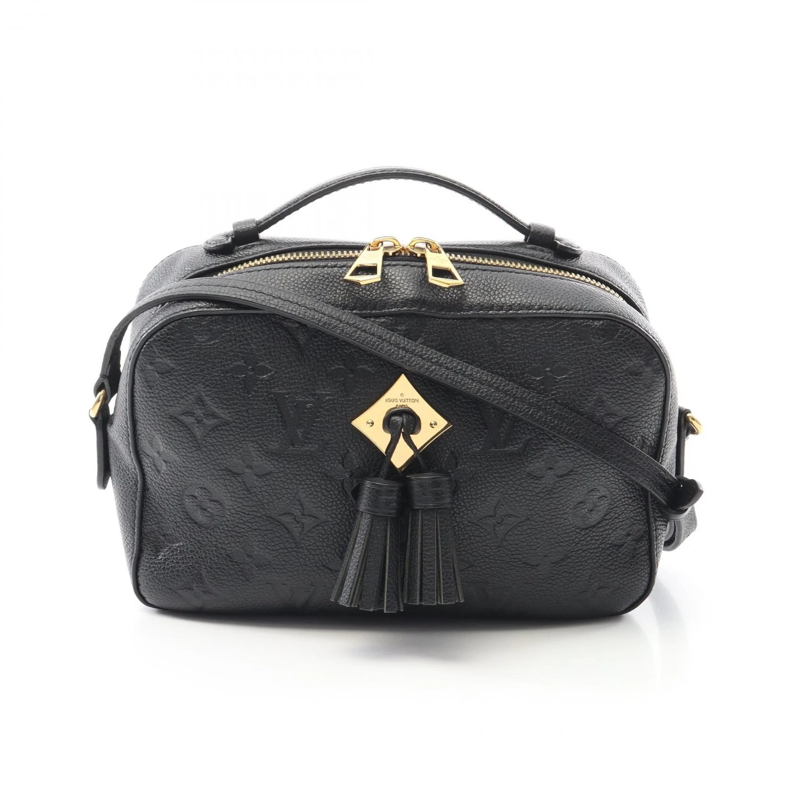 LOUIS VUITTON（LV） Borsa a tracolla Louis Vuitton Saintonge M44593 monogramma pelle nero noir usata