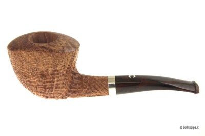Il Stem Pipe Group 1 Sandblasted with Real Silver - Light Bent Oval Dublin