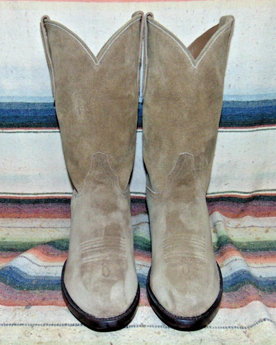 Botas de Vaquero Para Hombres Rujo The Canyon Marrón Sentry Gamuza Cuero 9.5 D Nuevas en Caja - Imagen 2 de 6