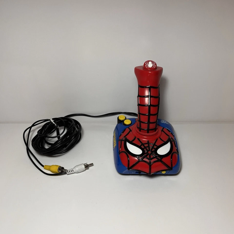 Great SpidermanTV Video Game Controller Jakks Pacific Marvel 2004 Plug Works - Image 4 of 4