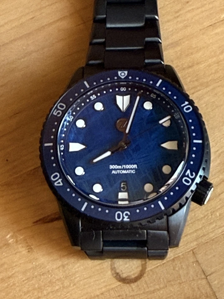 "ZELOS GREAT BLANCO 43MM DLC ""METEORITO AZUL"" - Imagen 1 de 4