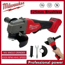 Milwaukee 125mm Brushless Angle Grinder 3 Gears Variable Speed 18V Cordles