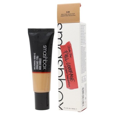 Smashbox Studio Skin Full Coverage 24 Hour Foundation 3.18 Medium Dark New InBox