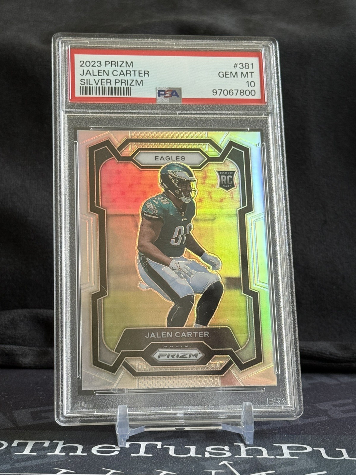 2023 Panini Prizm Rookies Jalen Carter #381 Silver Prizm (RC) PSA 10 GEM MT