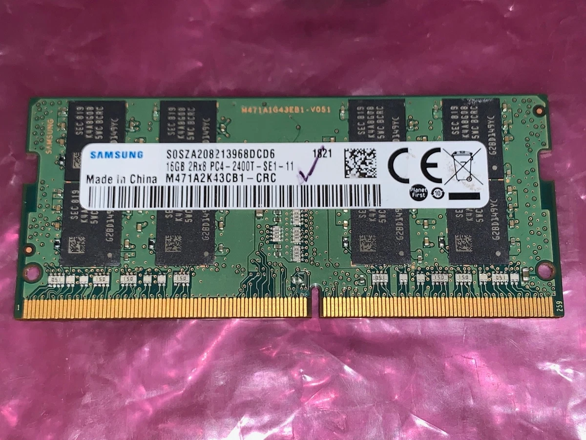 Samsung PC4-19200 (DDR4-2400) Bus Speed Computer RAM 16 GB Total